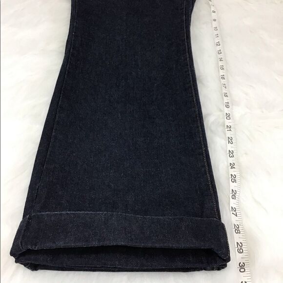 IZOD High Waist Dark Wash Flare Leg Bell Bottom Style Jeans Size 12 - Picture 4 of 7